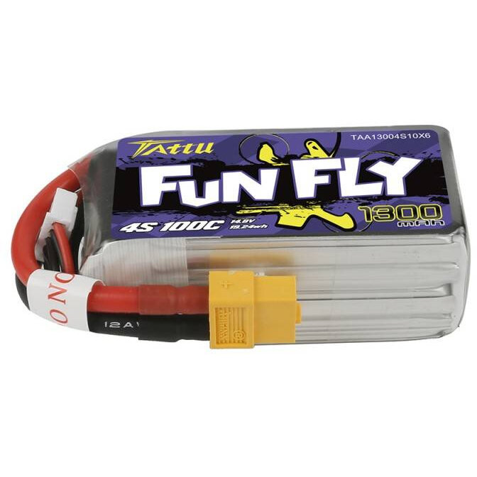 Accesoriu Camera Video Actiune Funfly 100C 4S1P cu mufa XT60, 1300 mAh, Negru