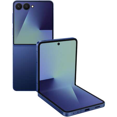 Telefon mobil Samsung Galaxy Z Flip7 256GB 12GB RAM Dual Sim 5G Blue Shadow