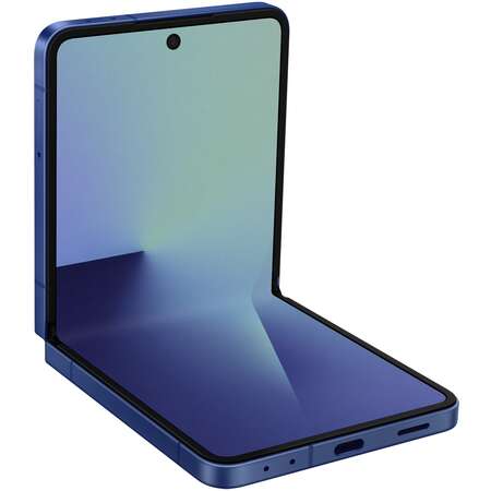 Telefon mobil Samsung Galaxy Z Flip7 256GB 12GB RAM Dual Sim 5G Blue Shadow