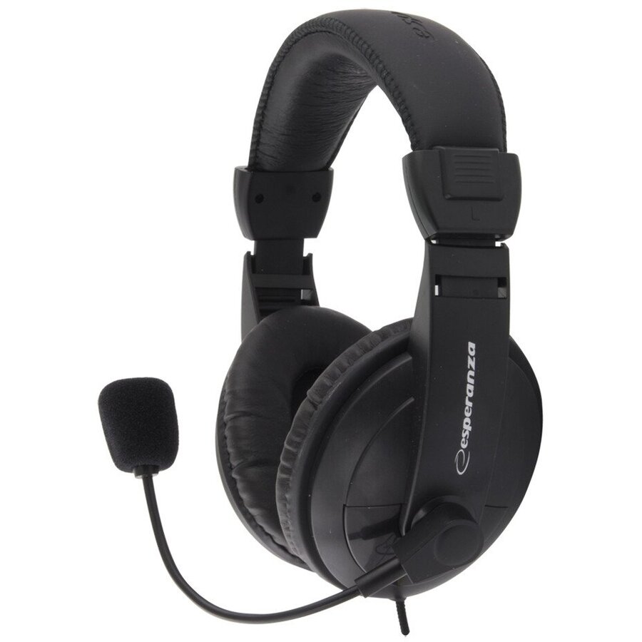 Casti Stereo cu Microfon Concerto EH103 Negru