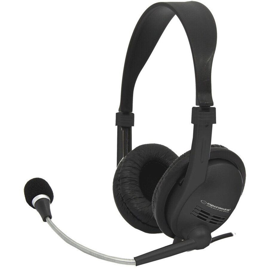 Casti Stereo cu Microfon Presto EH115 Negru