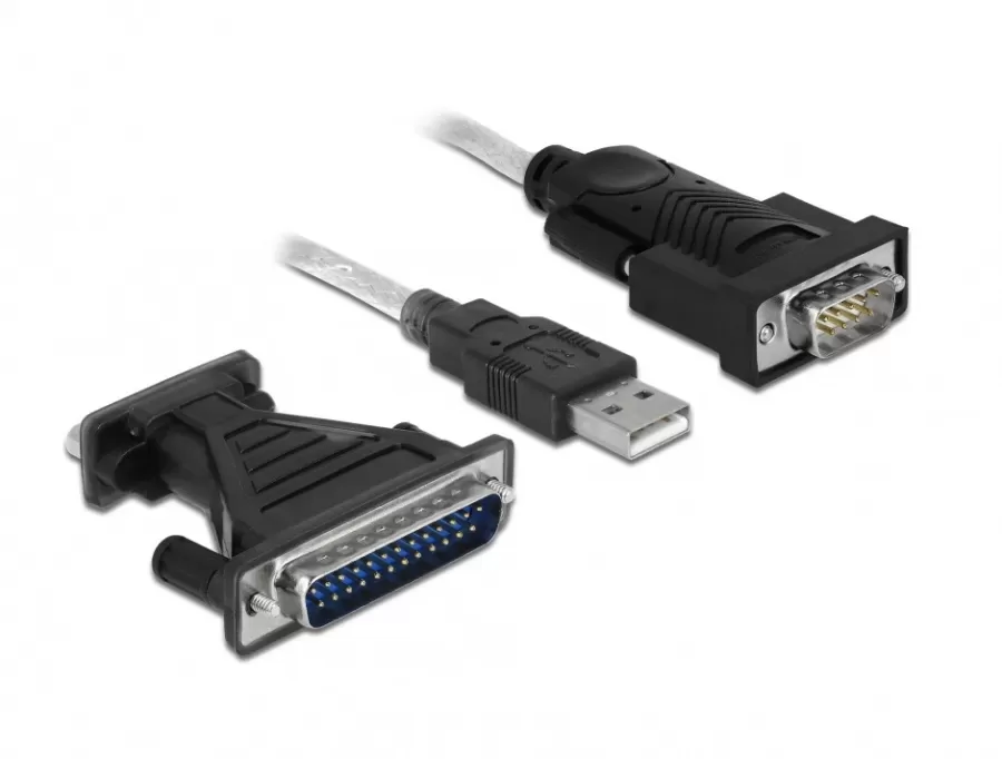 Cablu Delock USB A Serial RS232 FTDI 1.8m Negru