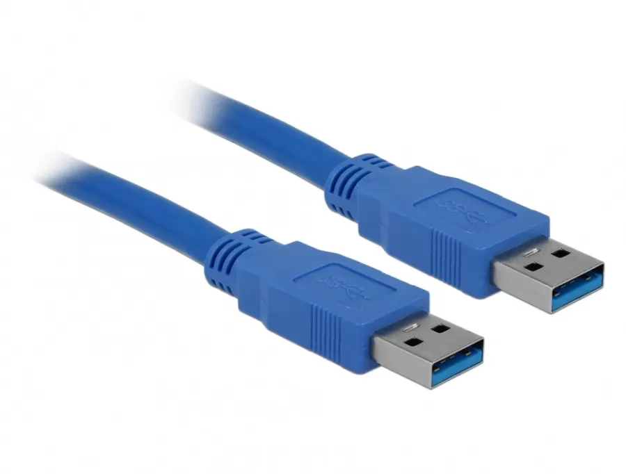 Cablu Date Delock USB 3.0 tip A T-T 0.5m Albastru