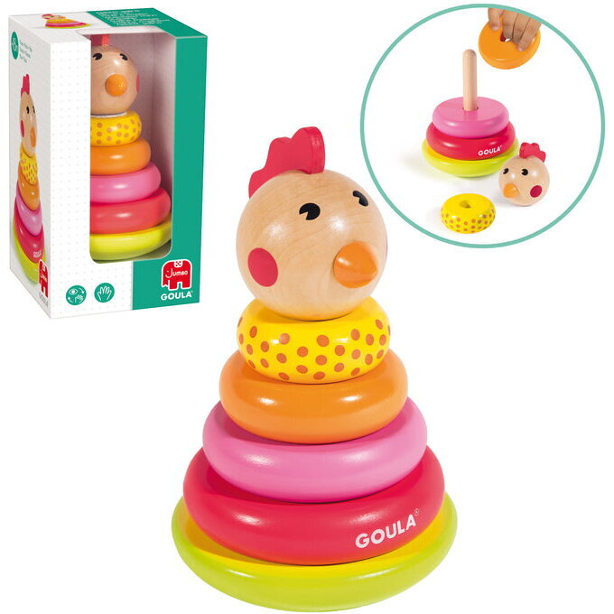 Jucarie Piramida pentru Bebelusi Gainusa Colorata 18Luni+