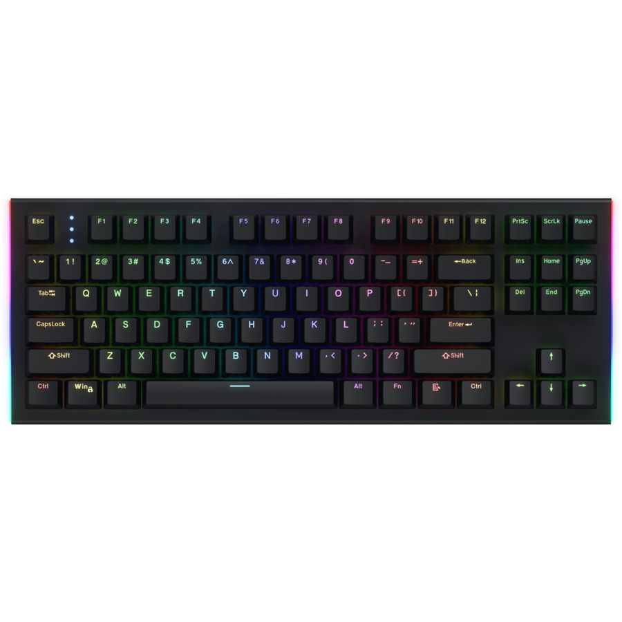Tastatura Gaming cu Fir Gravity X TKL Iluminare RGB Layout EN Negru
