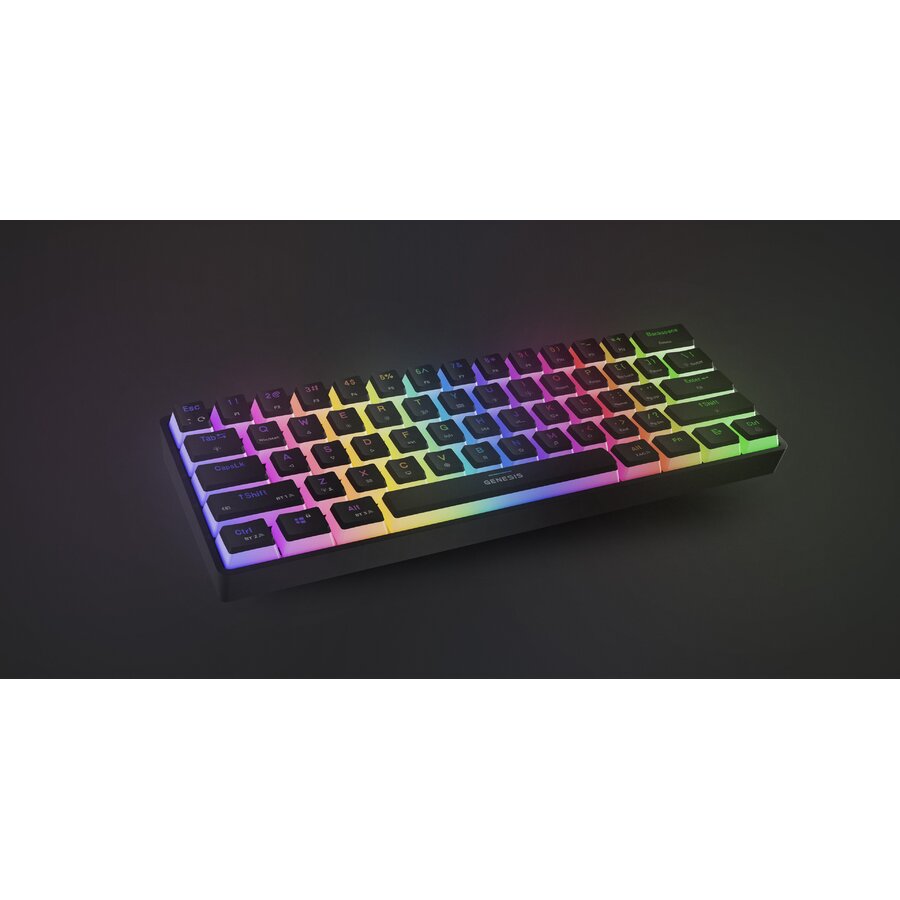 Tastatura Gaming Wireless Thor 660 G2 60% Iluminare RGB Layout US Switch Gateron Brown Negru