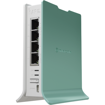 Router Wireless L41G-2AXD    hAP ax lite 3x LAN  2.4GHz IP20 Verde