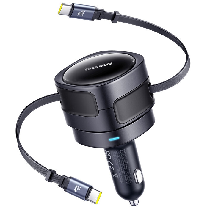 Incarcator , 60W, 2 x Cablu USB-C incluse, Negru