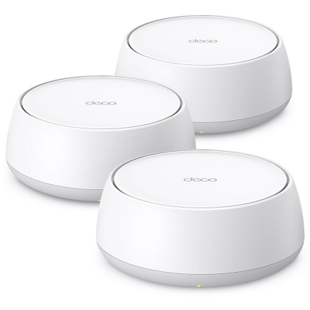 Sistem Wi-Fi Mesh Deco BE25 x3 buc.  BE5000  Wi-Fi 7  2x LAN  2.4GHz 5GHz IPv4 IPv6  SPI Firewall  Alb