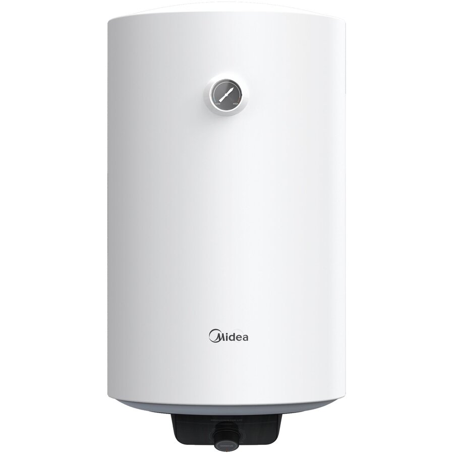 Boiler Electric Midea Seria Lume D100-15FG Model Cilindric 100L Control Mecanic 1500W Alb