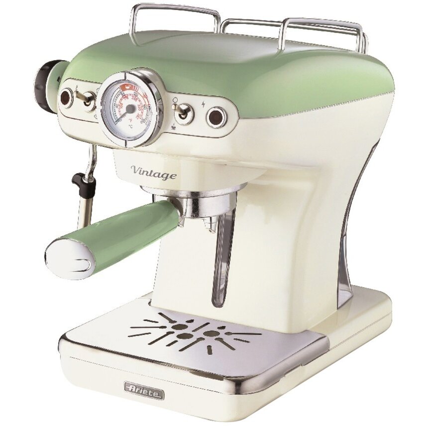 American Vintage, espresso machine (beige/light green)