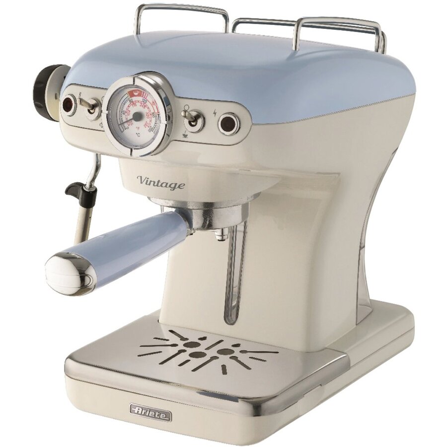 Espressor cafea American Vintage espresso machine (beige/light blue)