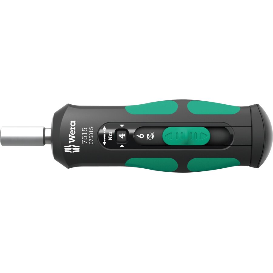 torque screwdriver 7515 Kraftform Safe-Torque Speed (black/green, 1/4 hexagon, 2-12 Nm)