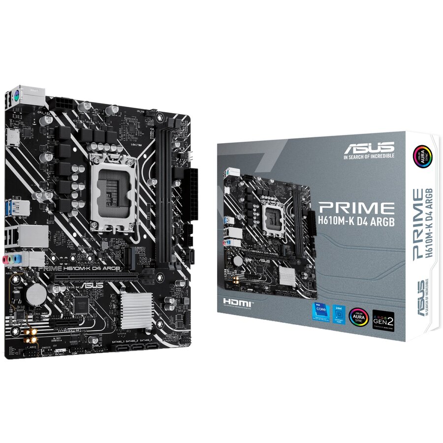 Placa de baza PRIME H610M-K D4 ARGB - Socket 1700 - motherboard