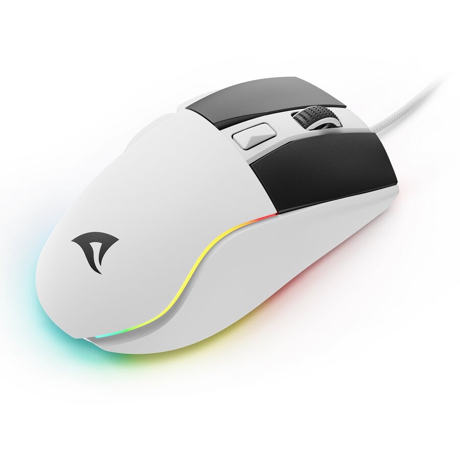 Mouse Gaming cu Fir SKILLER SGM35 Maxim 6400DPI Alb