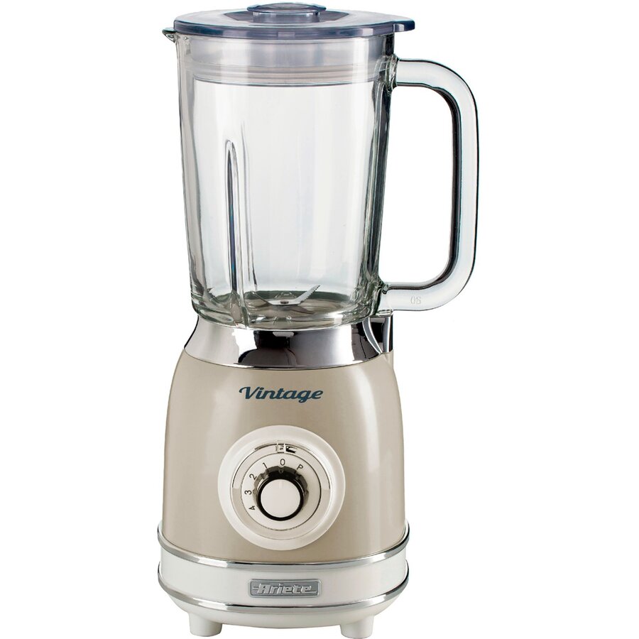 Vintage glass mug, blender (cream)