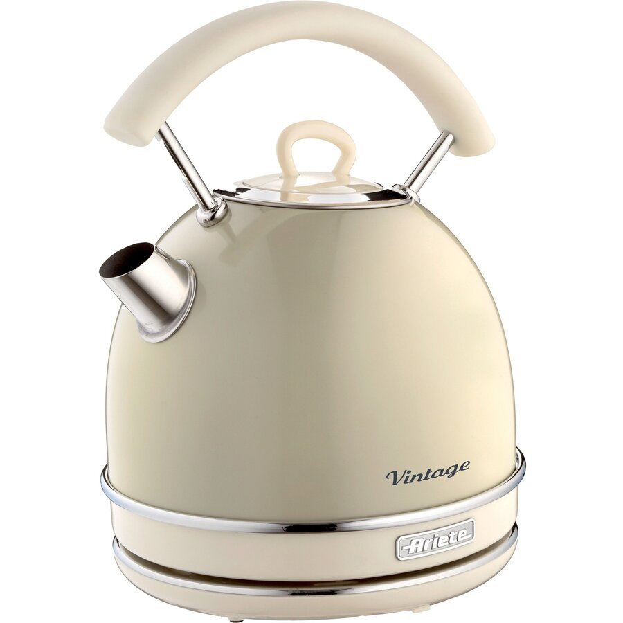 Vintage Kettle Beige, Round (Beige, 2,000 Watt, 1.7 Liters)