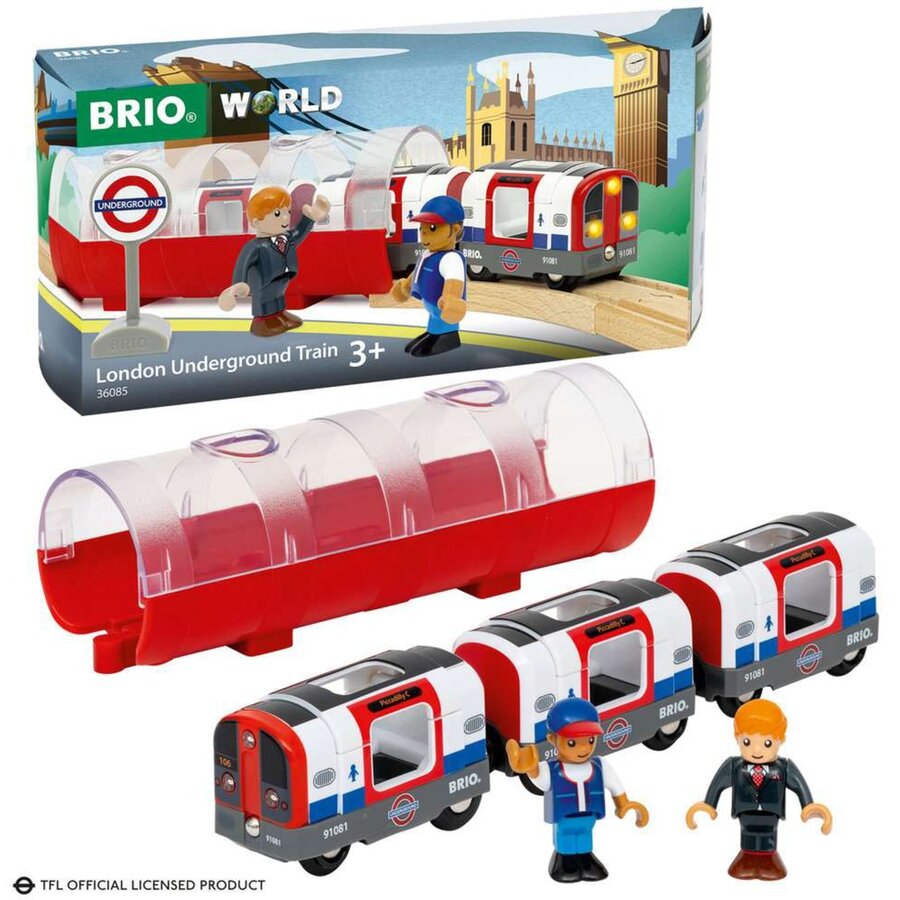 BRIO World London Underground with light and sound, toy vehicle