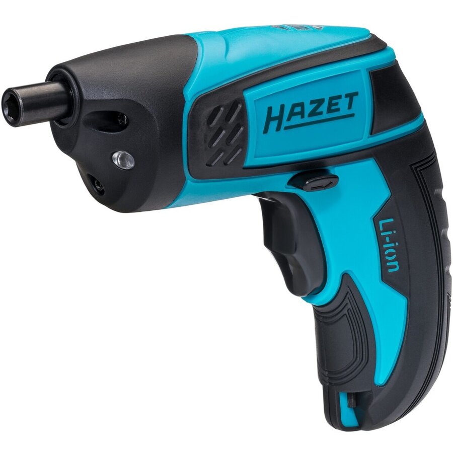 mini cordless screwdriver 9230B-1, 1/4 bits, including holster (blue/black, 7 pieces)