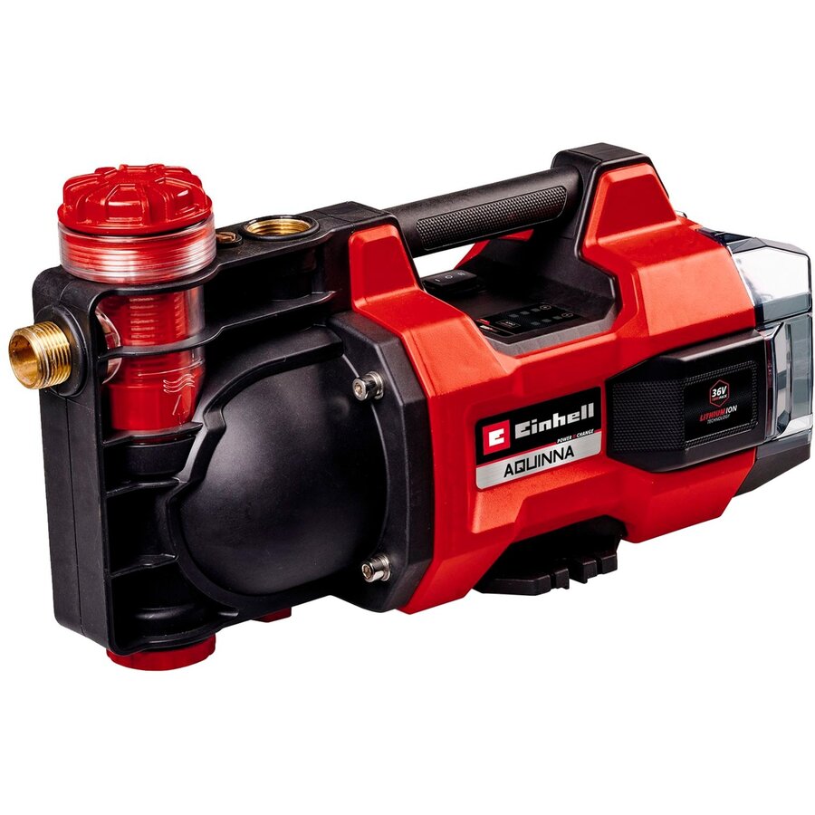 cordless garden pump AQUINNA 36/38 F LED, 36Volt (2x18V) (red/black, without battery and charger)