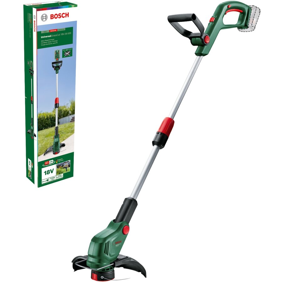 Bosch cordless lawn trimmer UniversalGrassCut 18V-26-500 Solo, 18Volt (green/black, without battery and charger, POWER FOR ALL ALLIANCE)