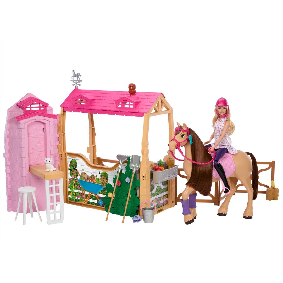 Jucarie Barbie Mysteries: The Great Horse Chase - Ultimate Horse Stall, Play Building