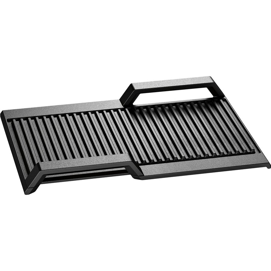 grill plate HZ390522 (dark grey, ribbed)