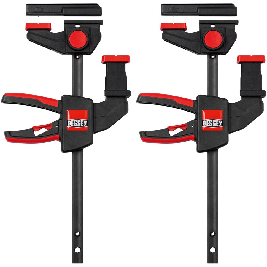 2x one-hand table clamp EZR15SET (black/red, 150 / 60)