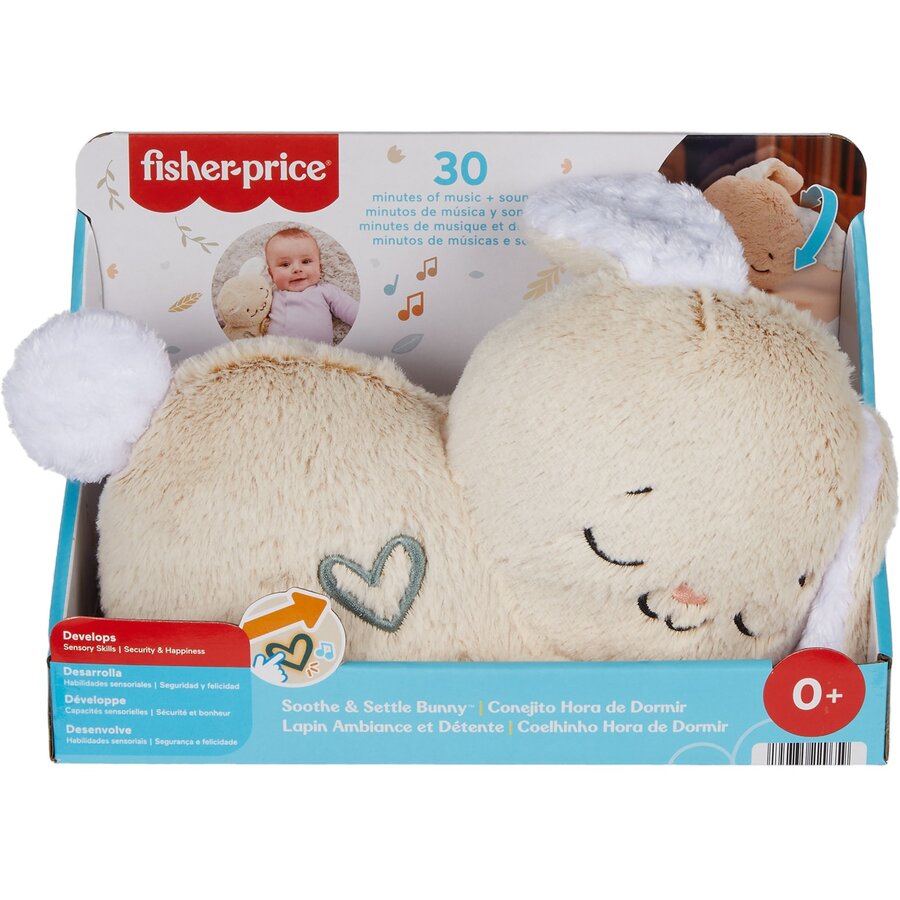 Fisher-Price Snooze Bunny, Musical Box (White)
