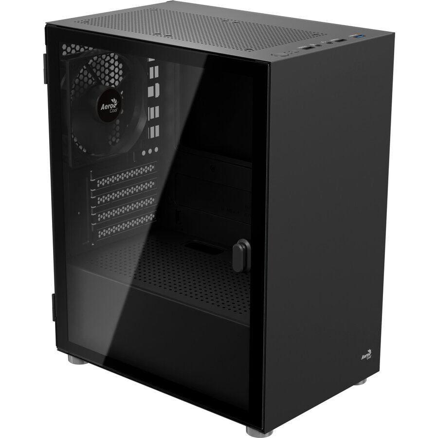 Carcasa CS-111-G-BK-v1, tower case (black, tempered glass)