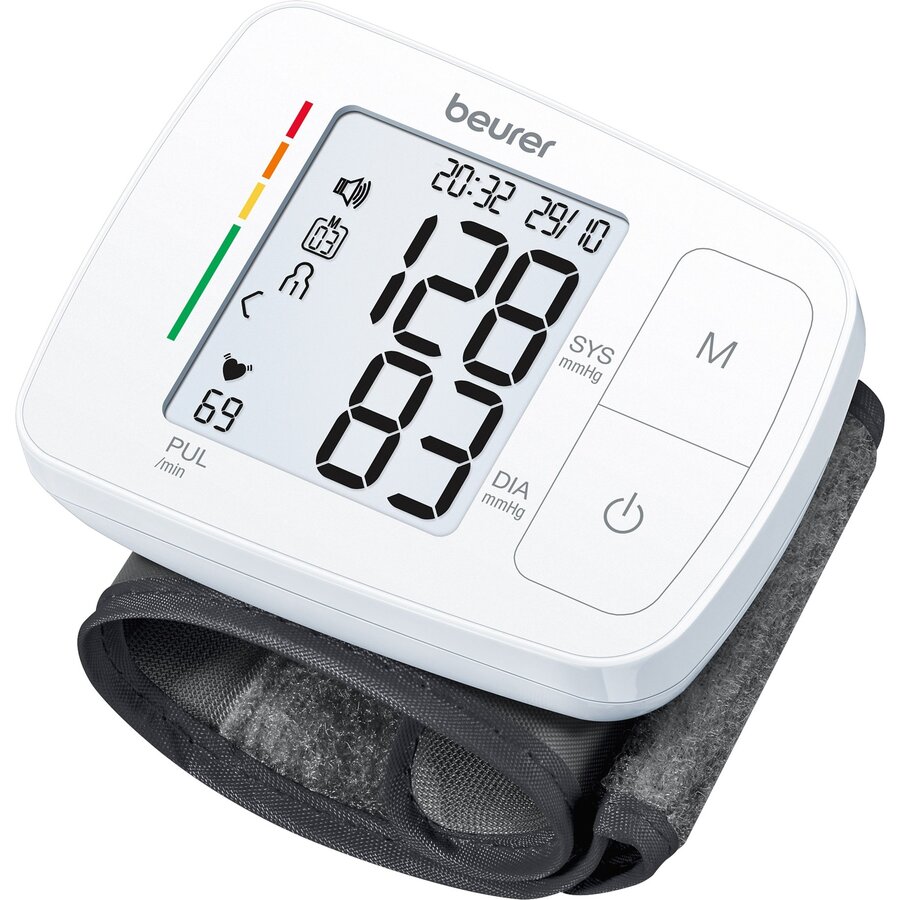 BC 21 Talking Wrist Blood Pressure Monitor (white)