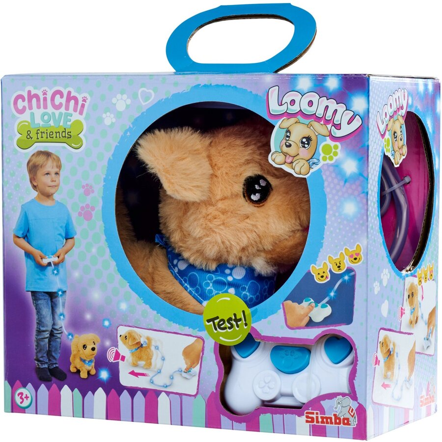 Simba ChiChi LOVE Loomy - Golden Retriever, soft toy (beige/pink, 20 cm)