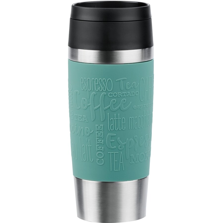 TRAVEL MUG Classic thermal mug (petrol/stainless steel, 0.36 liters)