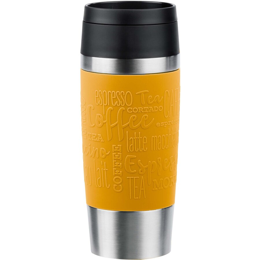 TRAVEL MUG Classic thermal mug (yellow/stainless steel, 0.36 liters)