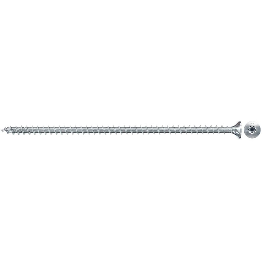 wood construction screw PowerFull II 8.0x100 countersunk head TX VG (50 pieces, full thread, galvanized)