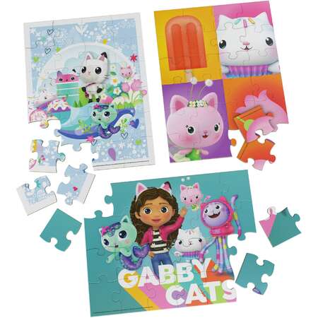 Puzzle Spinmaster DreamWorks Gabby's Dollhouse Wooden 72 piese ITGalaxy.ro