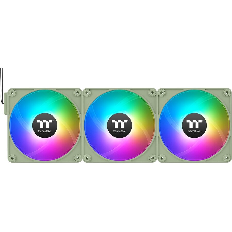 CT120 EX Reverse ARGB Sync PC Cooling Fan, Case Fan (Light Green, Pack of 3)