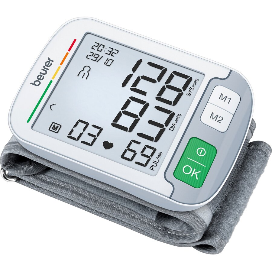 BC 51 wrist blood pressure monitor (white/gray)