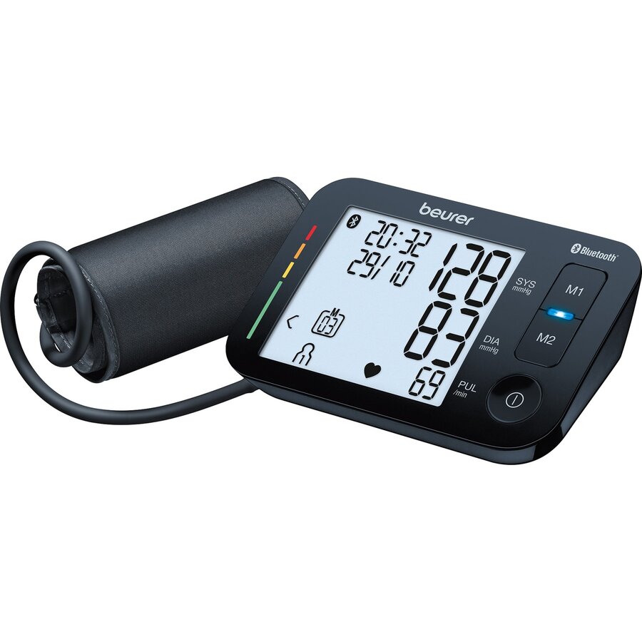 BM 54 upper arm blood pressure monitor (black, Bluetooth)