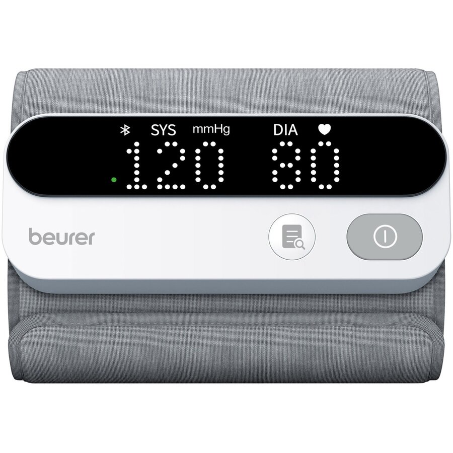 BM 59 upper arm blood pressure monitor (white/black, Bluetooth)