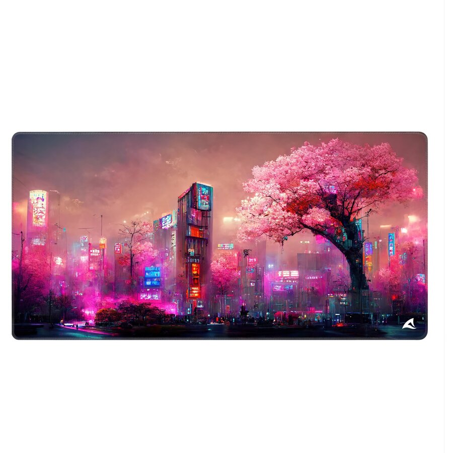 Mousepad SKILLER SGP40 D4, gaming mouse pad (neon pink/multicolored)