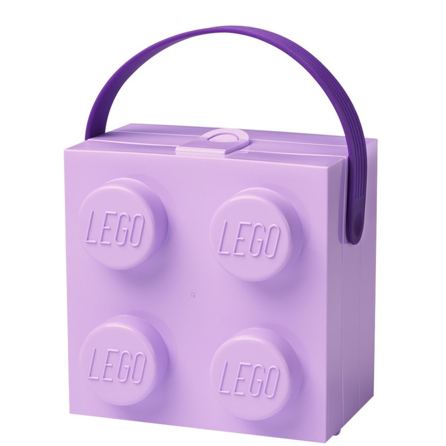 Room Copenhagen LEGO Box with Handle, Storage Box (lavender)