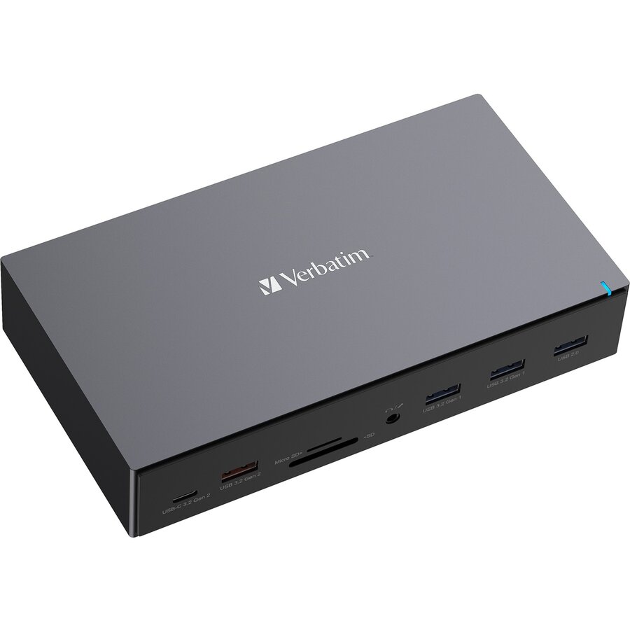 Laptop USB-C Pro Docking Station CDS-17, 17 port, docking station (aluminium/black, HDMI, DP, RJ-45, USB-A, USB-C, SD, microSD, audio)