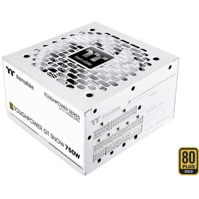 Sursa Thermaltake Toughpower GT Snow, 80+ Gold, 750W, White - imagine 2