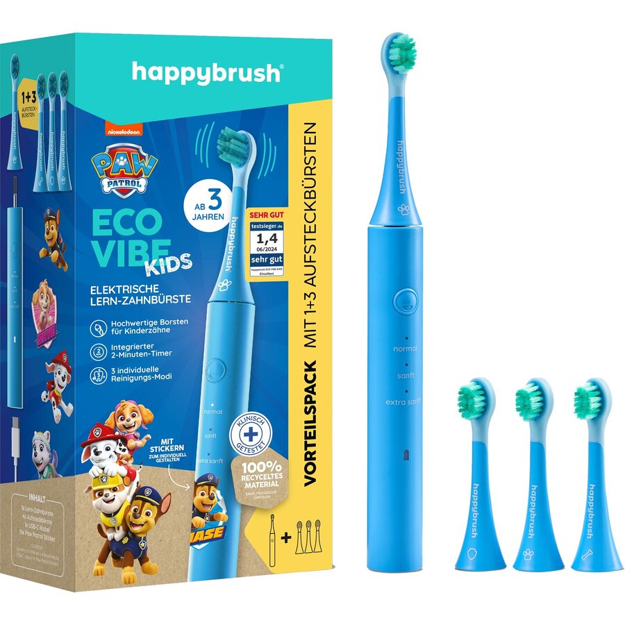 ECO VIBE KIDS Paw Patrol + 3 Refills Electric Toothbrush (light blue)
