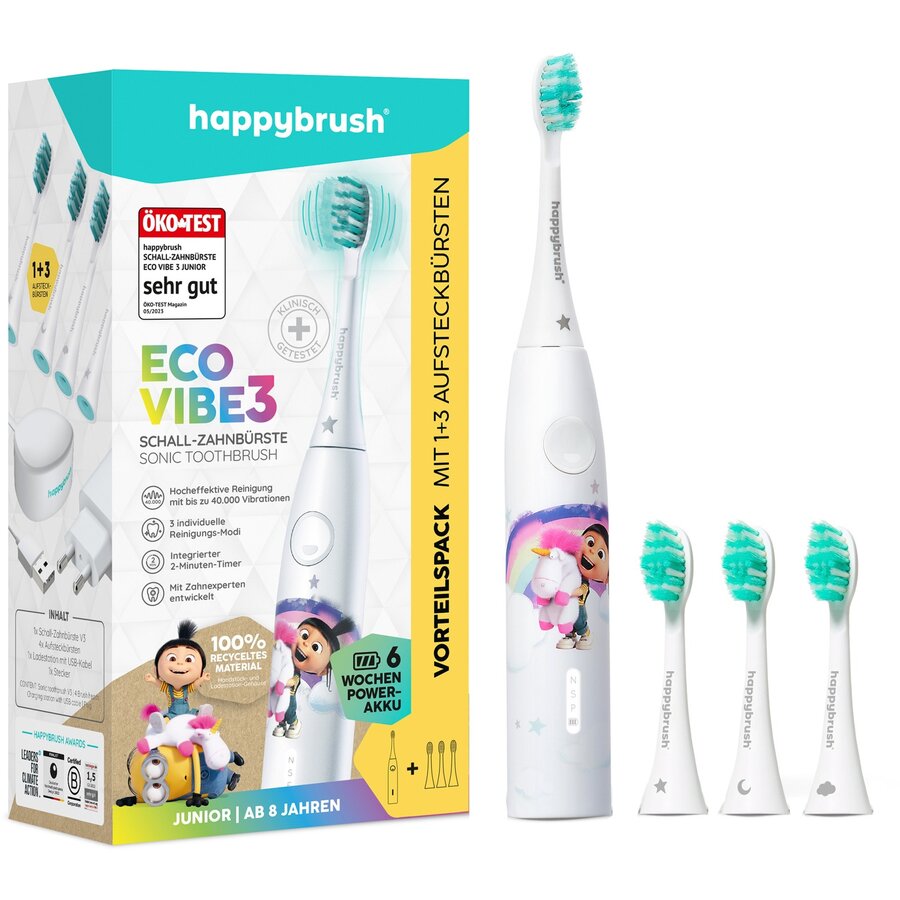 ECO VIBE KIDS Agnes + 3 Refills Electric Toothbrush (white)