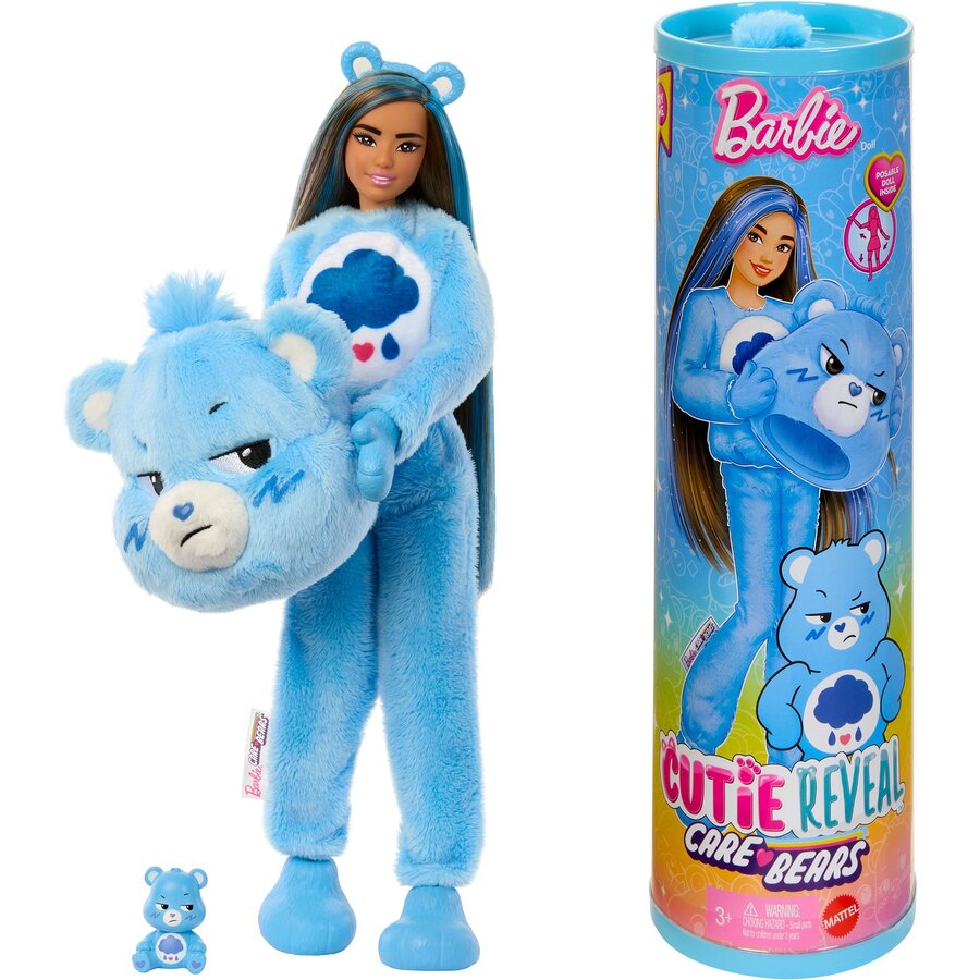 Jucarie Barbie Cutie Reveal Care Bears Series - Growling Bear