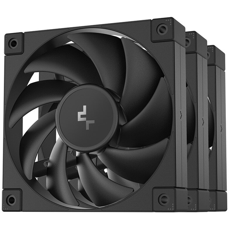 FD12 120x120x25, case fan (black, pack of 3, 120 mm)