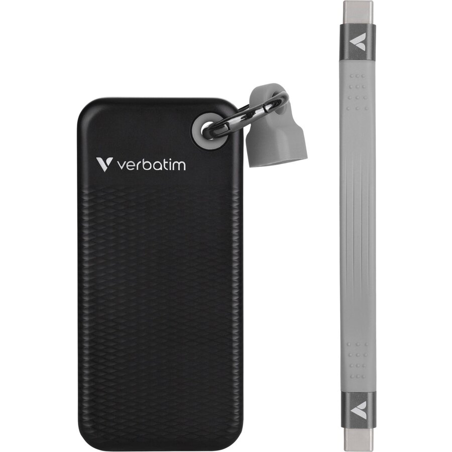 SSD Extern Verbatim Pocket 1TB USB-C Black Grey — imaginea 2