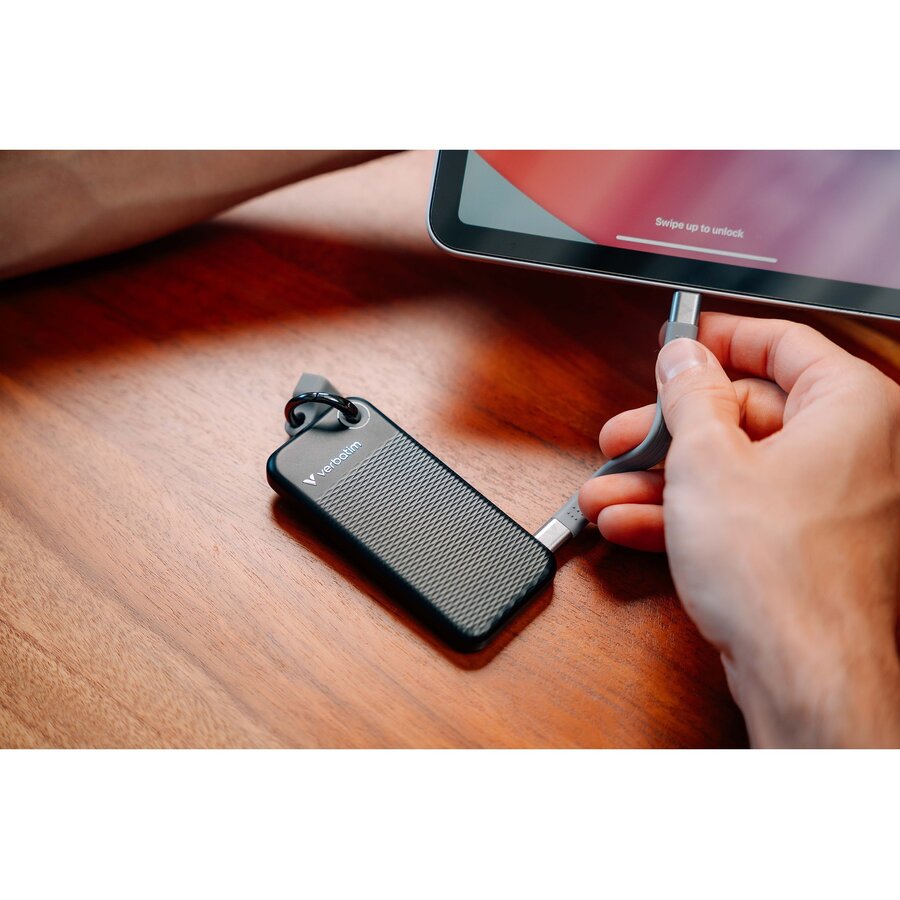 SSD Extern Verbatim Pocket 1TB USB-C Black Grey — imaginea 6